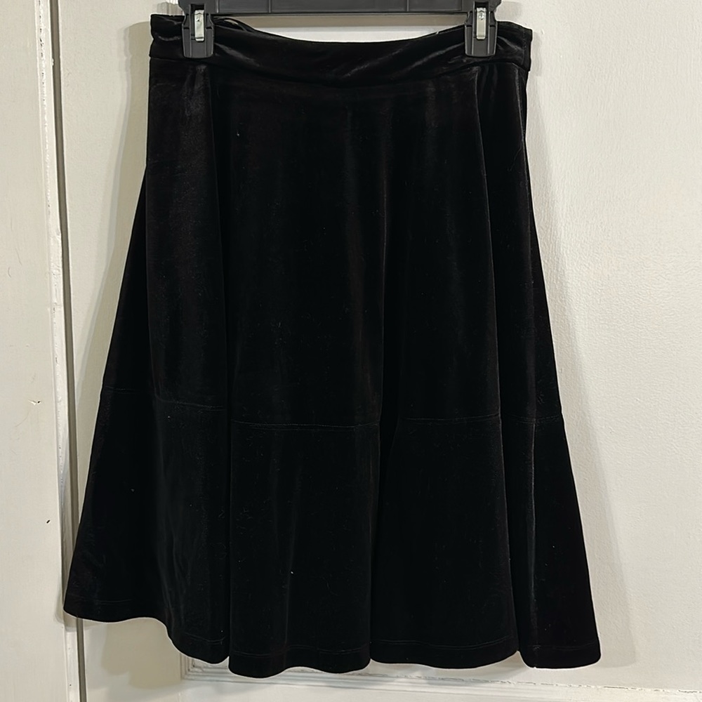 Black Velvet A Line Skirt Size Small